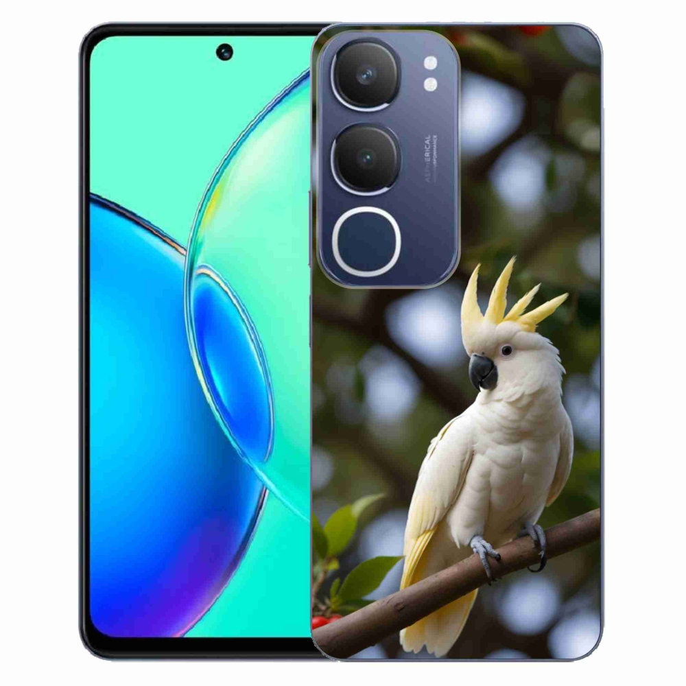 Gélový kryt mmCase na Vivo Y19S - papagáj kakadu 3