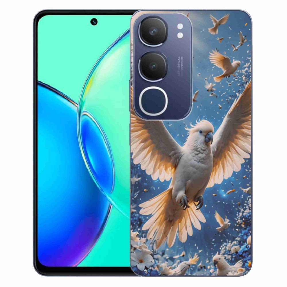 Gélový kryt mmCase na Vivo Y19S - papagáj kakadu