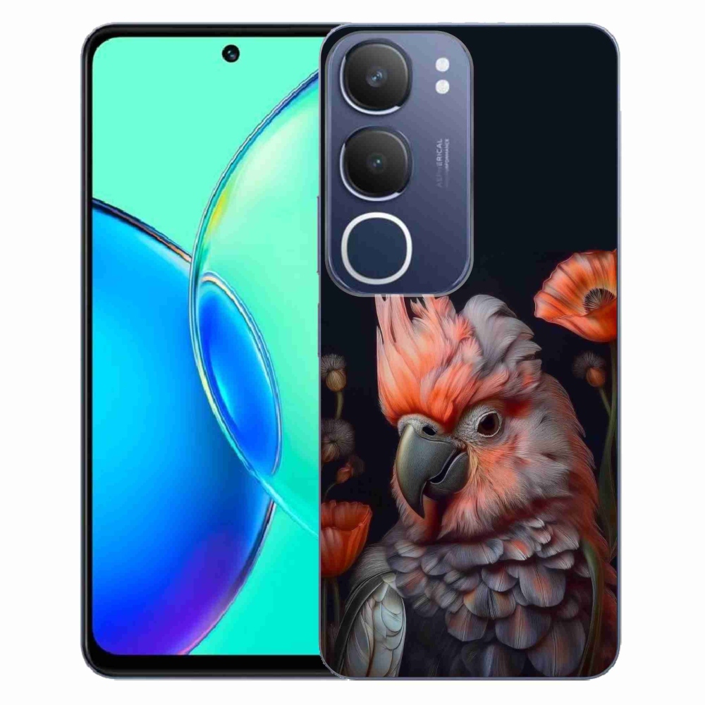 Gélový kryt mmCase na Vivo Y19S - papagáj kakadu vo farbách