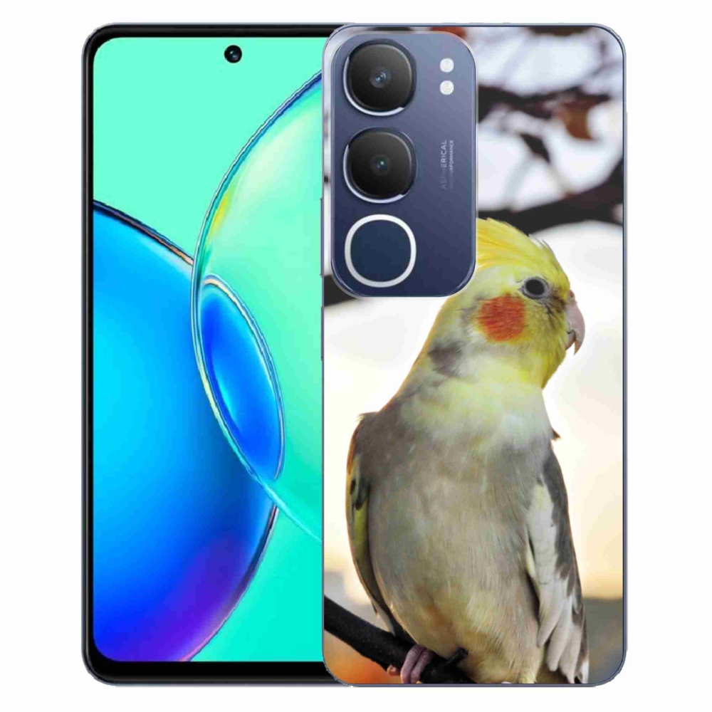 Gélový kryt mmCase na Vivo Y19S - papagáj korela