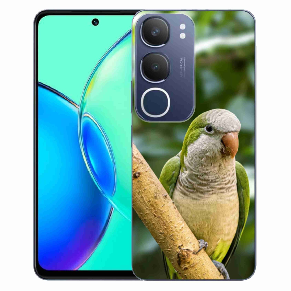 Gélový kryt mmCase na Vivo Y19S - papagáj mníšok