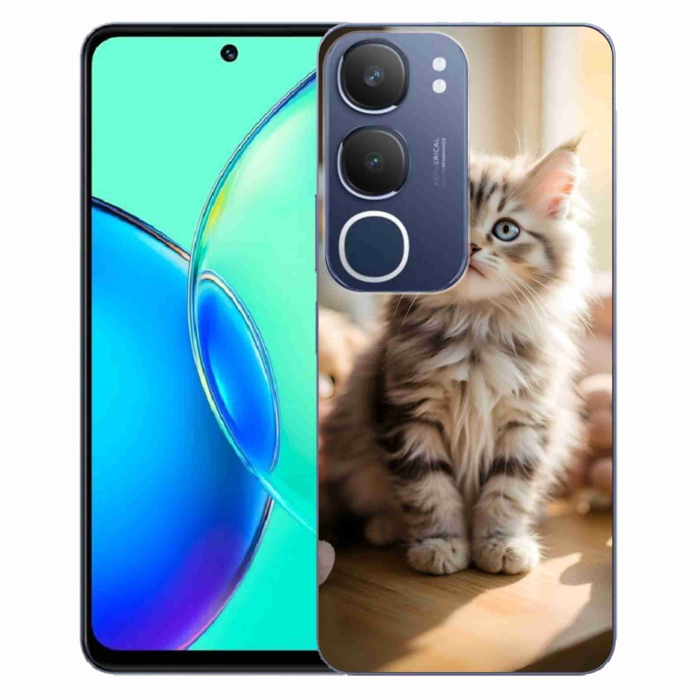 Gélový kryt mmCase na Vivo Y19S - roztomilé mačiatko 10