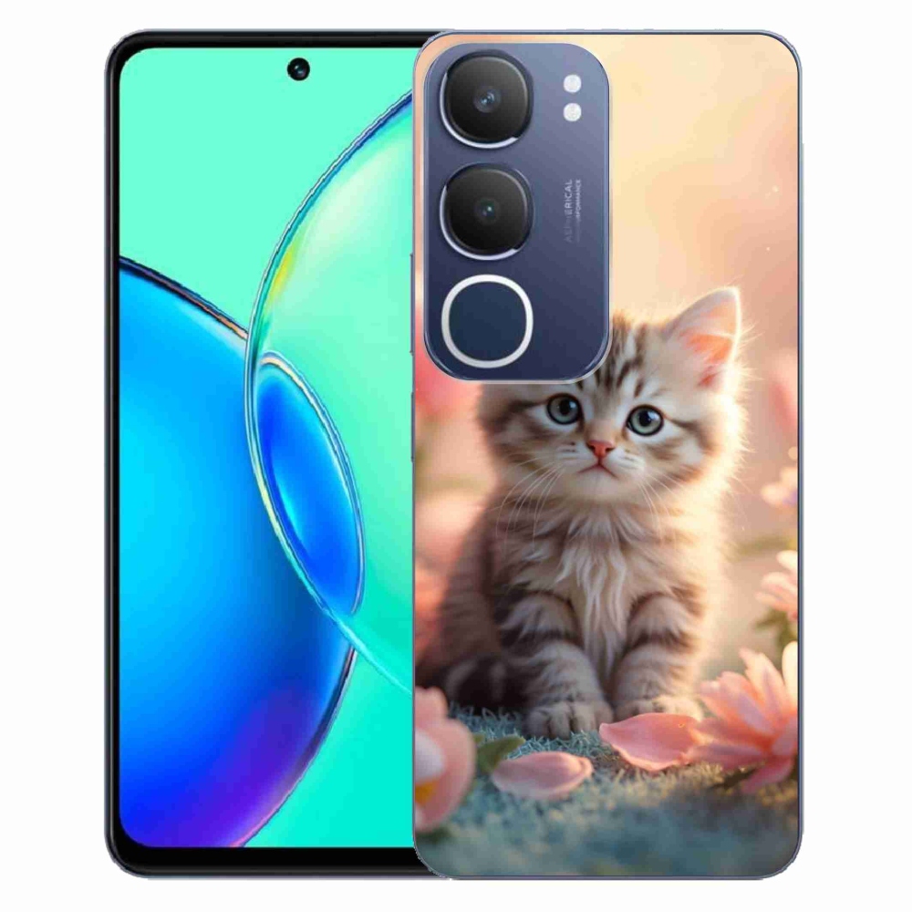Gélový kryt mmCase na Vivo Y19S - roztomilé mačiatko 8