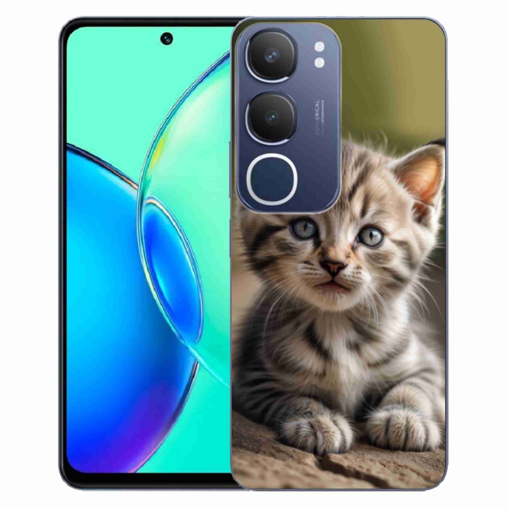 Gélový kryt mmCase na Vivo Y19S - roztomilé mačiatko 9