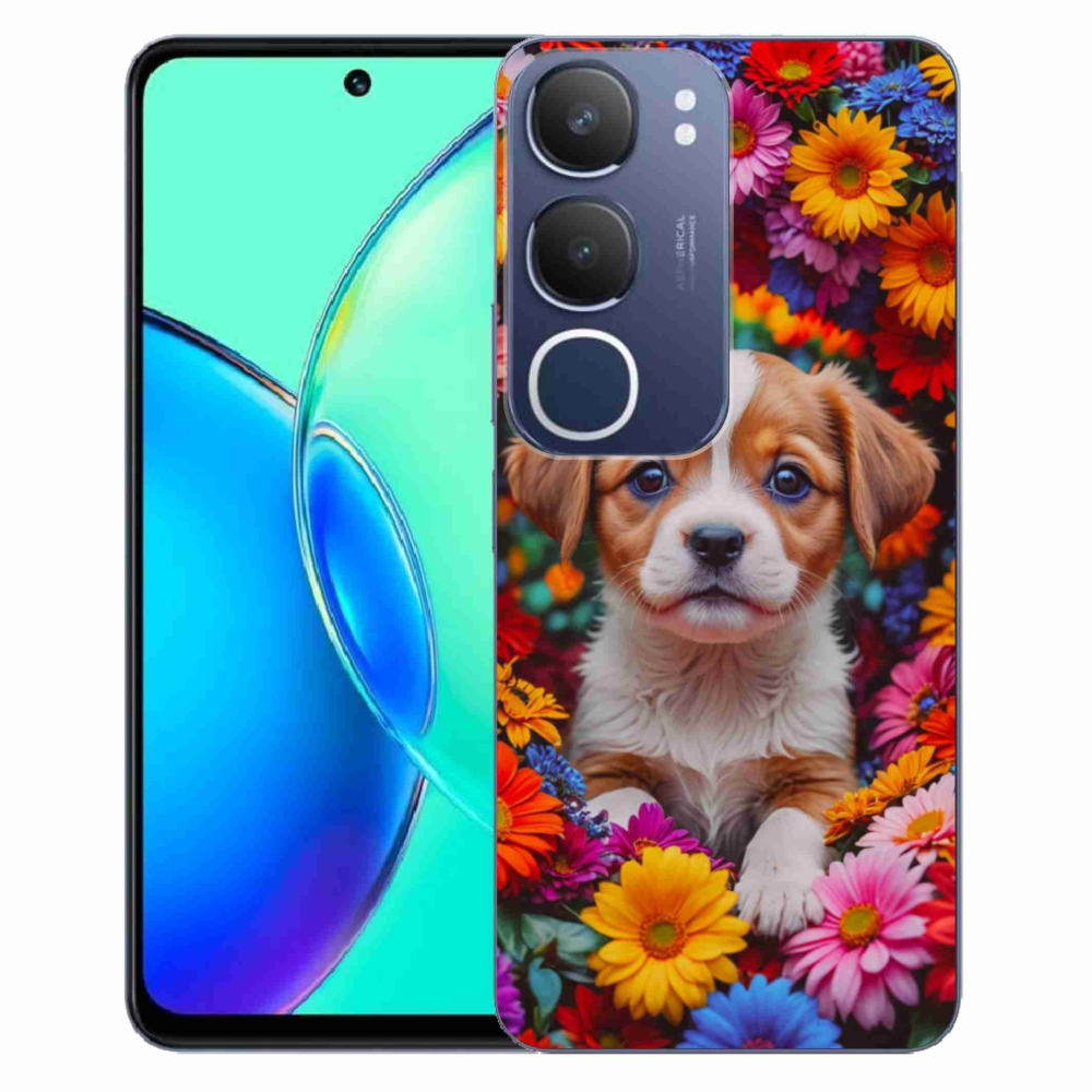 Gélový kryt mmCase na Vivo Y19S - roztomilé šteňa