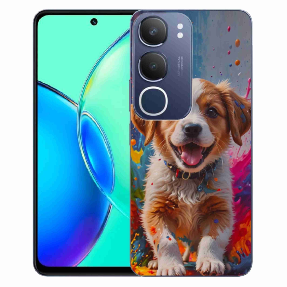 Gélový kryt mmCase na Vivo Y19S - roztomilé šteňa 3