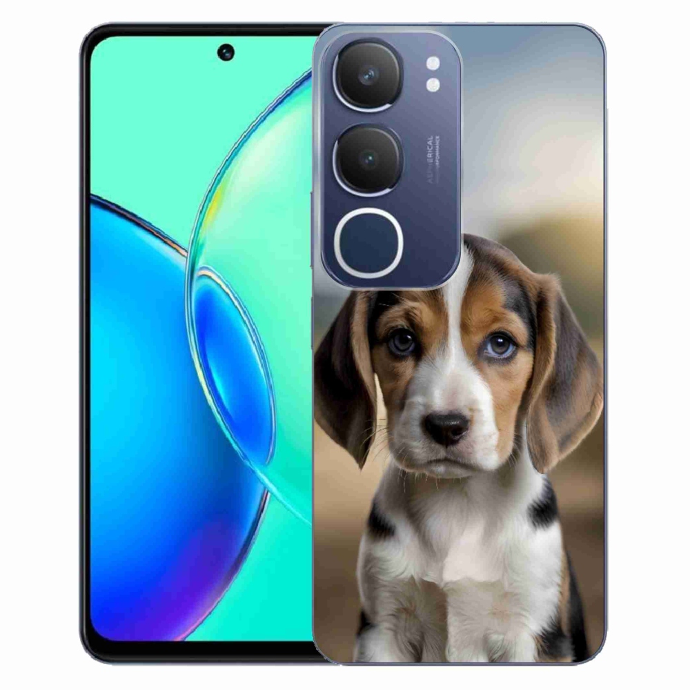Gélový kryt mmCase na Vivo Y19S - roztomilý bígl