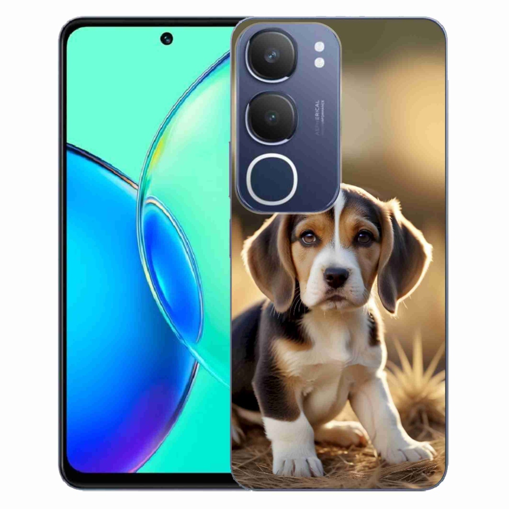 Gélový kryt mmCase na Vivo Y19S - roztomilý bígl