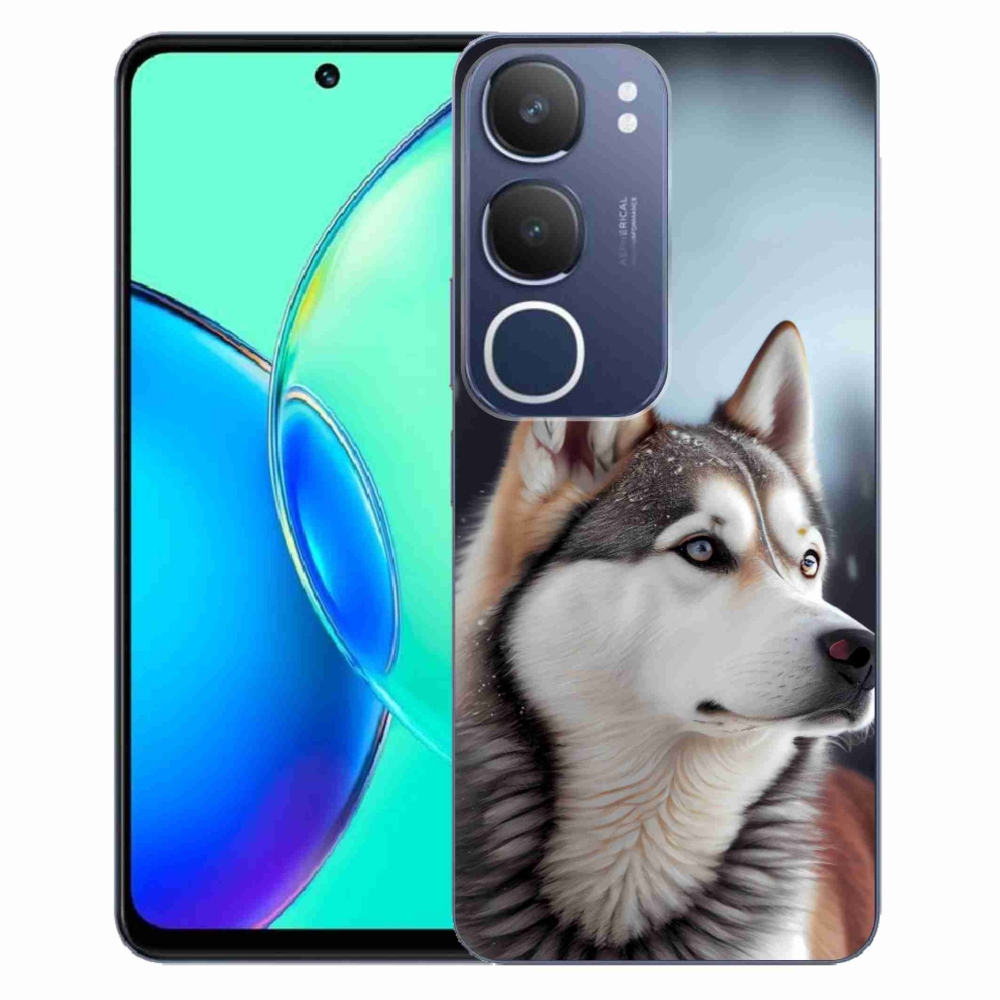 Gélový kryt mmCase na Vivo Y19S - sibírsky husky