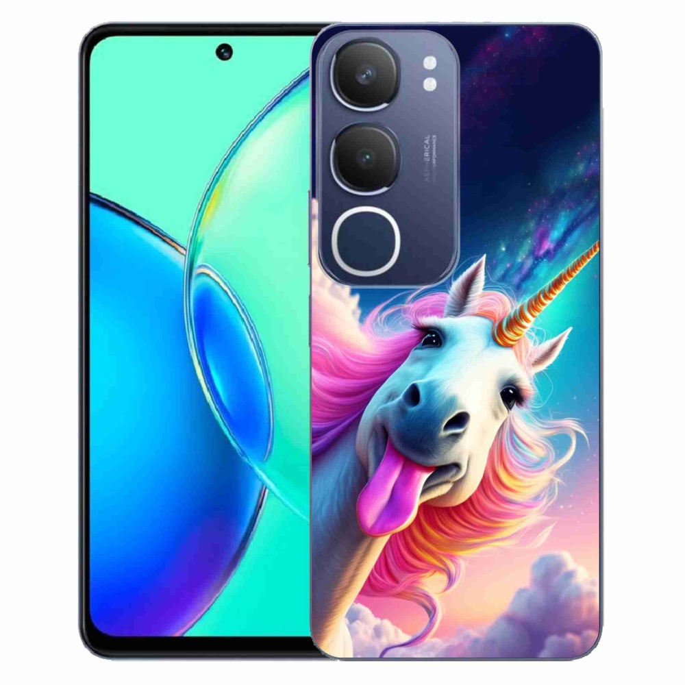 Gélový kryt mmCase na Vivo Y19S - šialený jednorožec