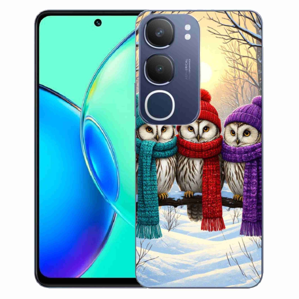 Gélový kryt mmCase na Vivo Y19S - soví priatelia