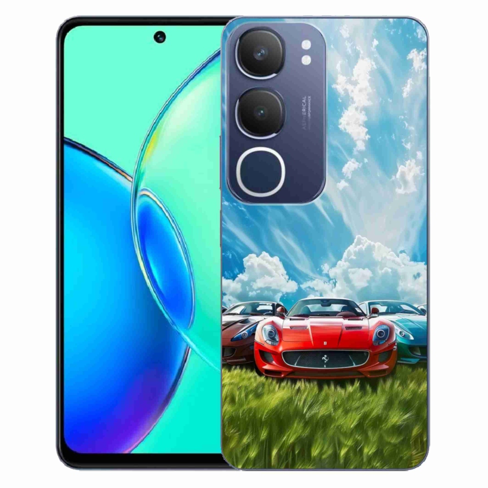 Gélový kryt mmCase na Vivo Y19S - športové vozidlá