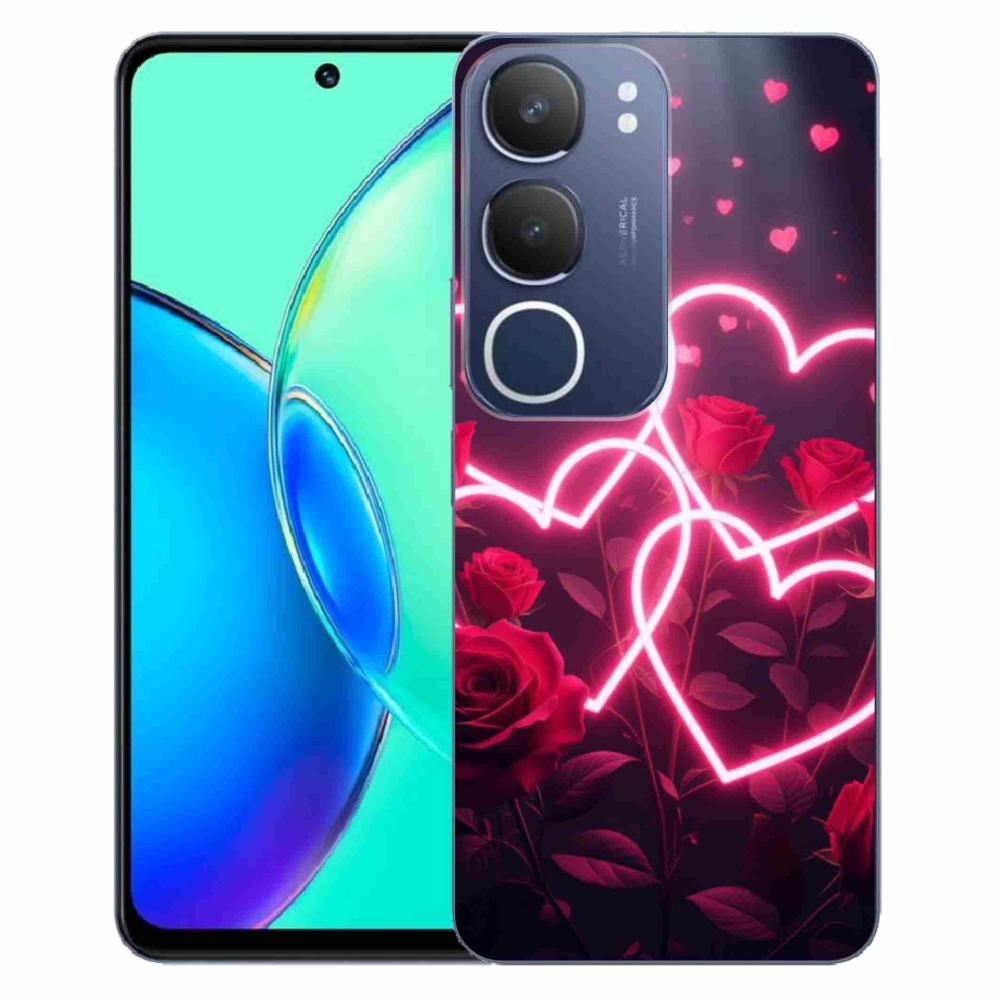 Gélový kryt mmCase na Vivo Y19S - srdce lásky