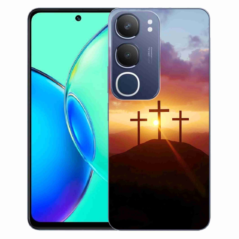 Gélový kryt mmCase na Vivo Y19S - tri kríža