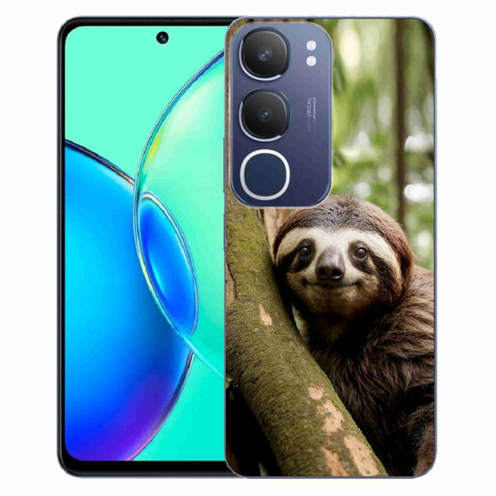 Gélový kryt mmCase na Vivo Y19S - usmievavý leňochod