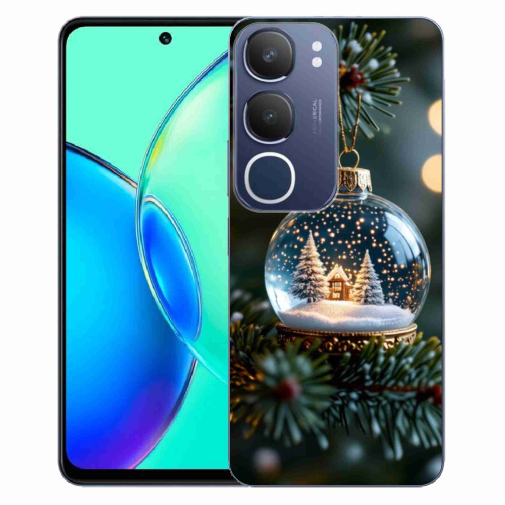 Gélový kryt mmCase na Vivo Y19S - vianočné gule 2