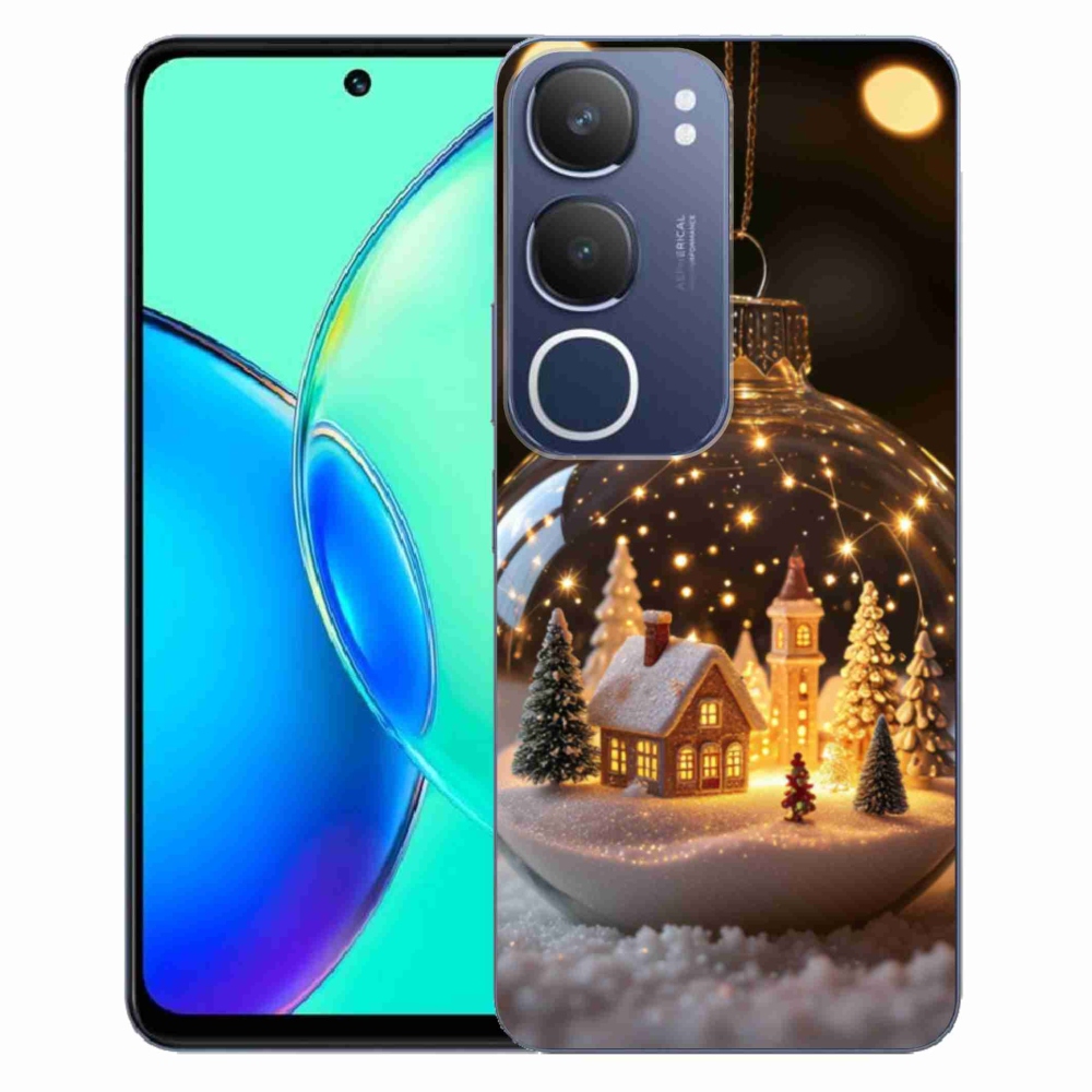 Gélový kryt mmCase na Vivo Y19S - vianočné gule 3