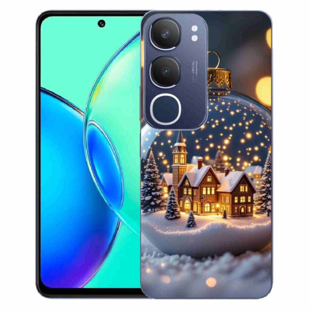 Gélový kryt mmCase na Vivo Y19S - vianočné gule 4
