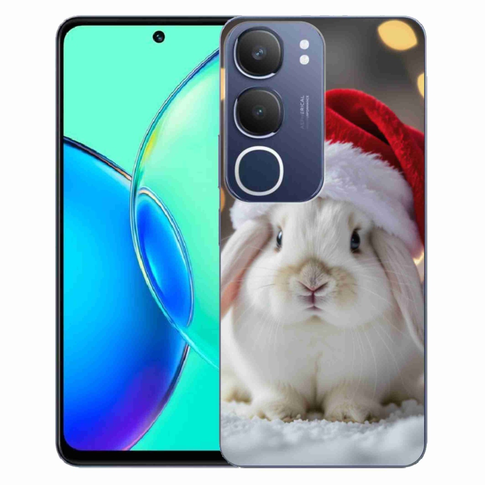 Gélový kryt mmCase na Vivo Y19S - vianočný králik