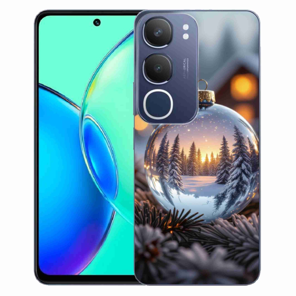 Gélový kryt mmCase na Vivo Y19S - vianočná ozdoba
