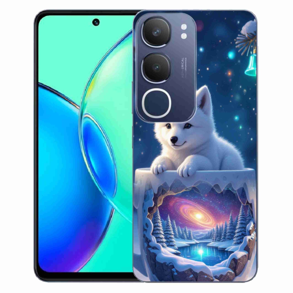 Gélový kryt mmCase na Vivo Y19S - vianočné šteňa