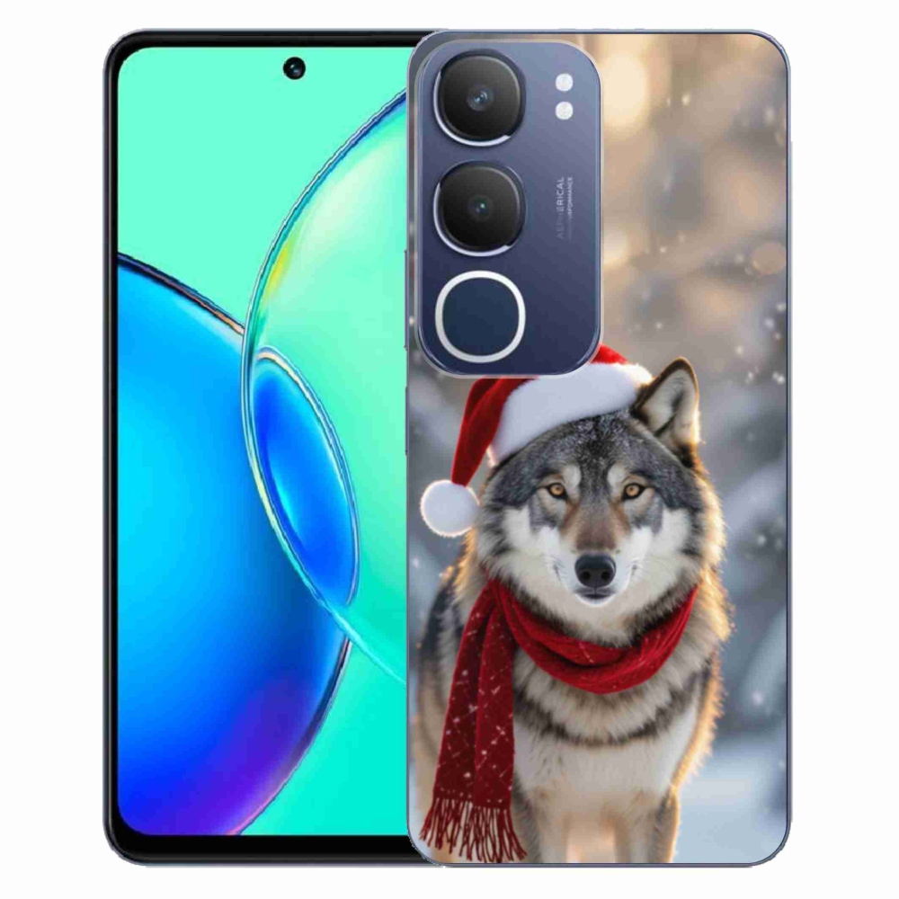 Gélový kryt mmCase na Vivo Y19S - vianočný vlk