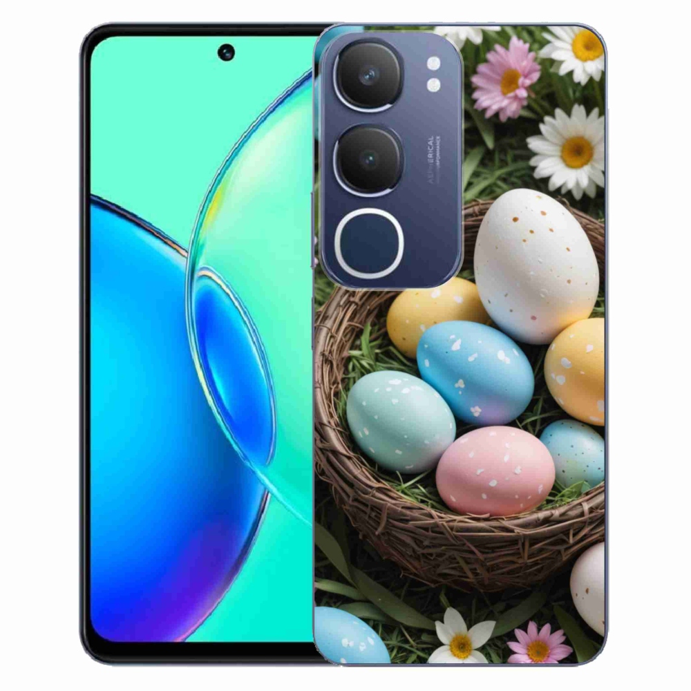 Gélový kryt mmCase na Vivo Y19S - veľkonočné vajíčka 2