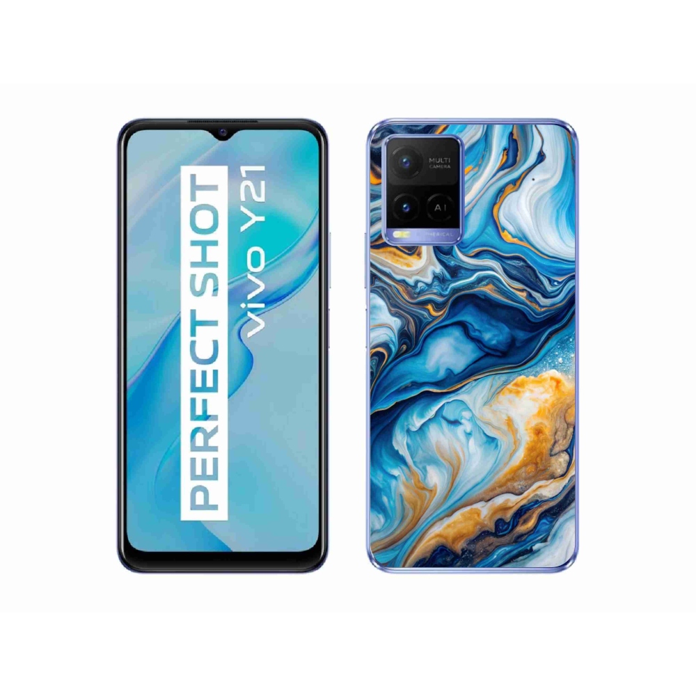 Gélový kryt mmCase na Vivo Y21/Y21s/Y33s - abstraktný motív 34