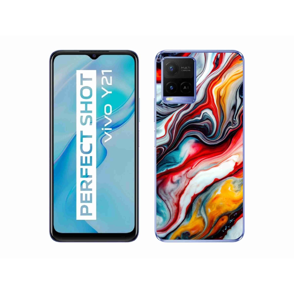 Gélový kryt mmCase na Vivo Y21/Y21s/Y33s - abstraktný motív 35