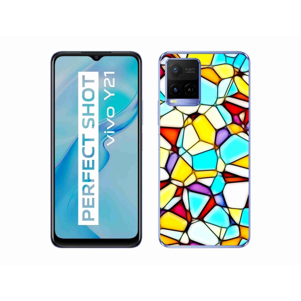 Gélový kryt mmCase na Vivo Y21/Y21s/Y33s - abstraktný motív 40