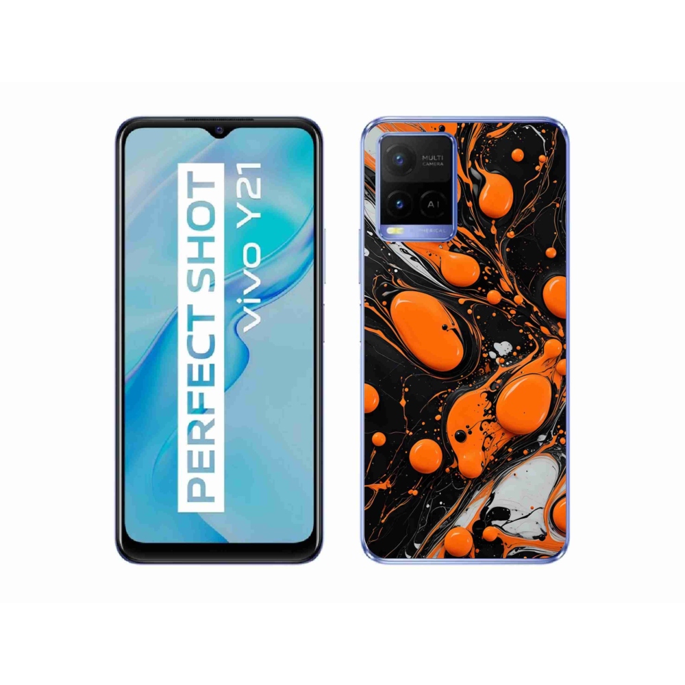 Gélový kryt mmCase na Vivo Y21/Y21s/Y33s - abstraktný motív 41
