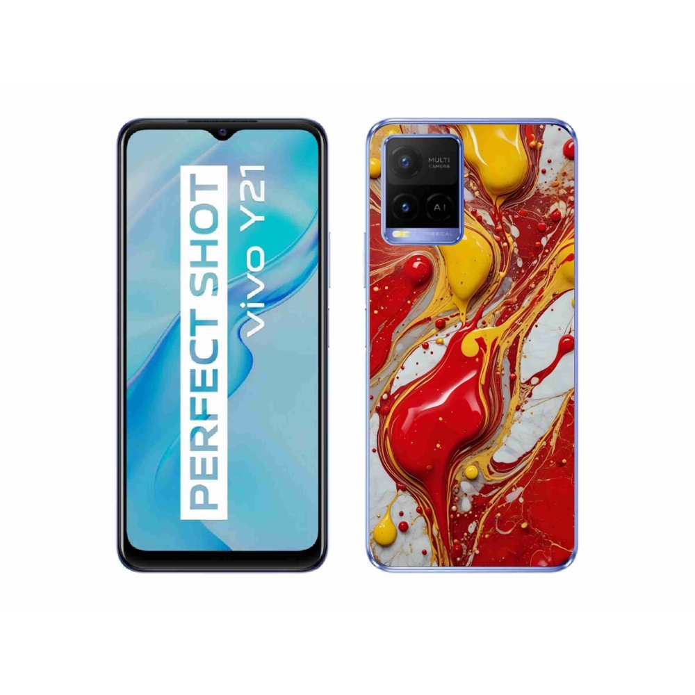Gélový kryt mmCase na Vivo Y21/Y21s/Y33s - abstraktný motív 42