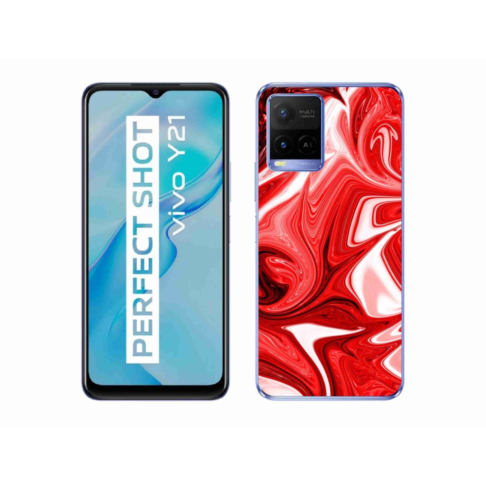 Gélový kryt mmCase na Vivo Y21/Y21s/Y33s - abstraktný motív 43