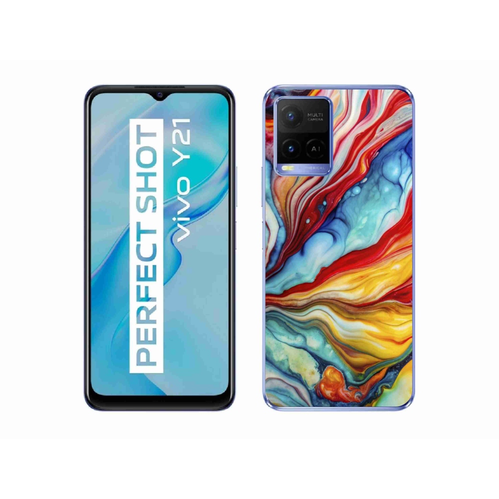 Gélový kryt mmCase na Vivo Y21/Y21s/Y33s - abstraktný motív 58