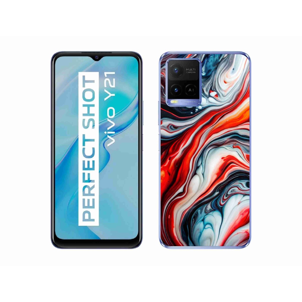 Gélový kryt mmCase na Vivo Y21/Y21s/Y33s - abstraktný motív 63