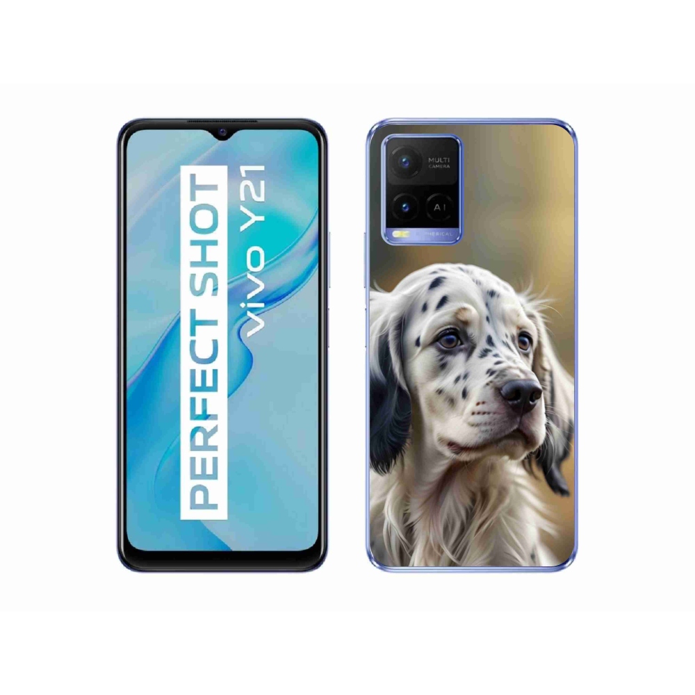 Gélový kryt mmCase na Vivo Y21/Y21s/Y33s - anglický seter