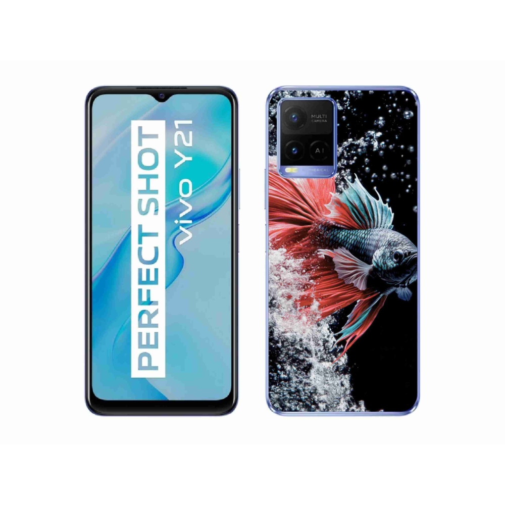 Gélový kryt mmCase na Vivo Y21/Y21s/Y33s - bojovníčka pestrá