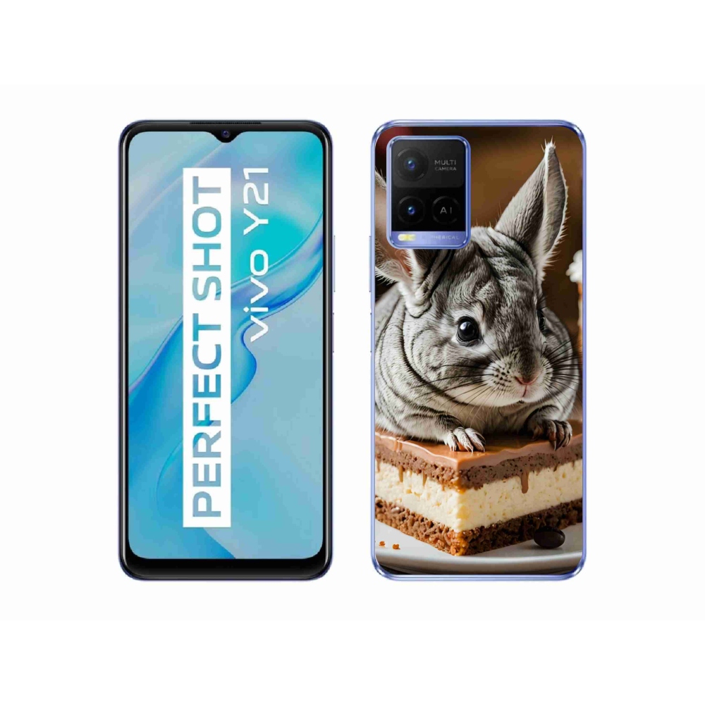 Gélový kryt mmCase na Vivo Y21/Y21s/Y33s - činčila