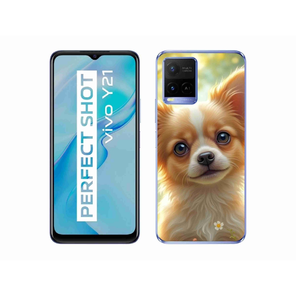 Gélový kryt mmCase na Vivo Y21/Y21s/Y33s - čivava 5