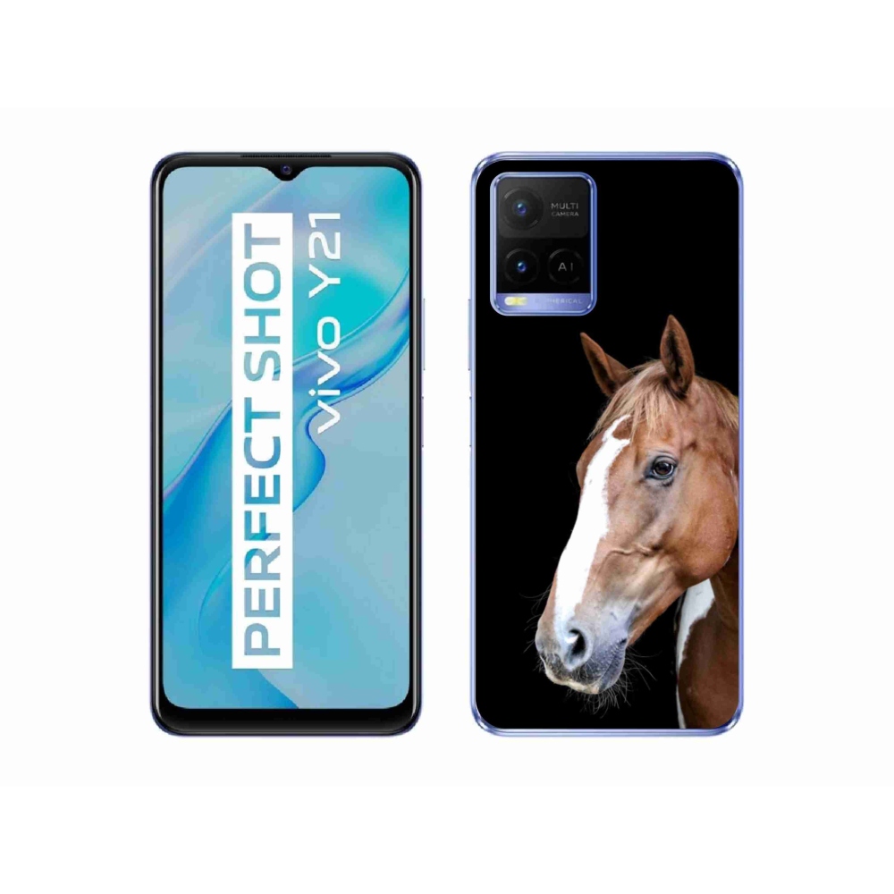 Gélový kryt mmCase na Vivo Y21/Y21s/Y33s - hnedý kôň 3