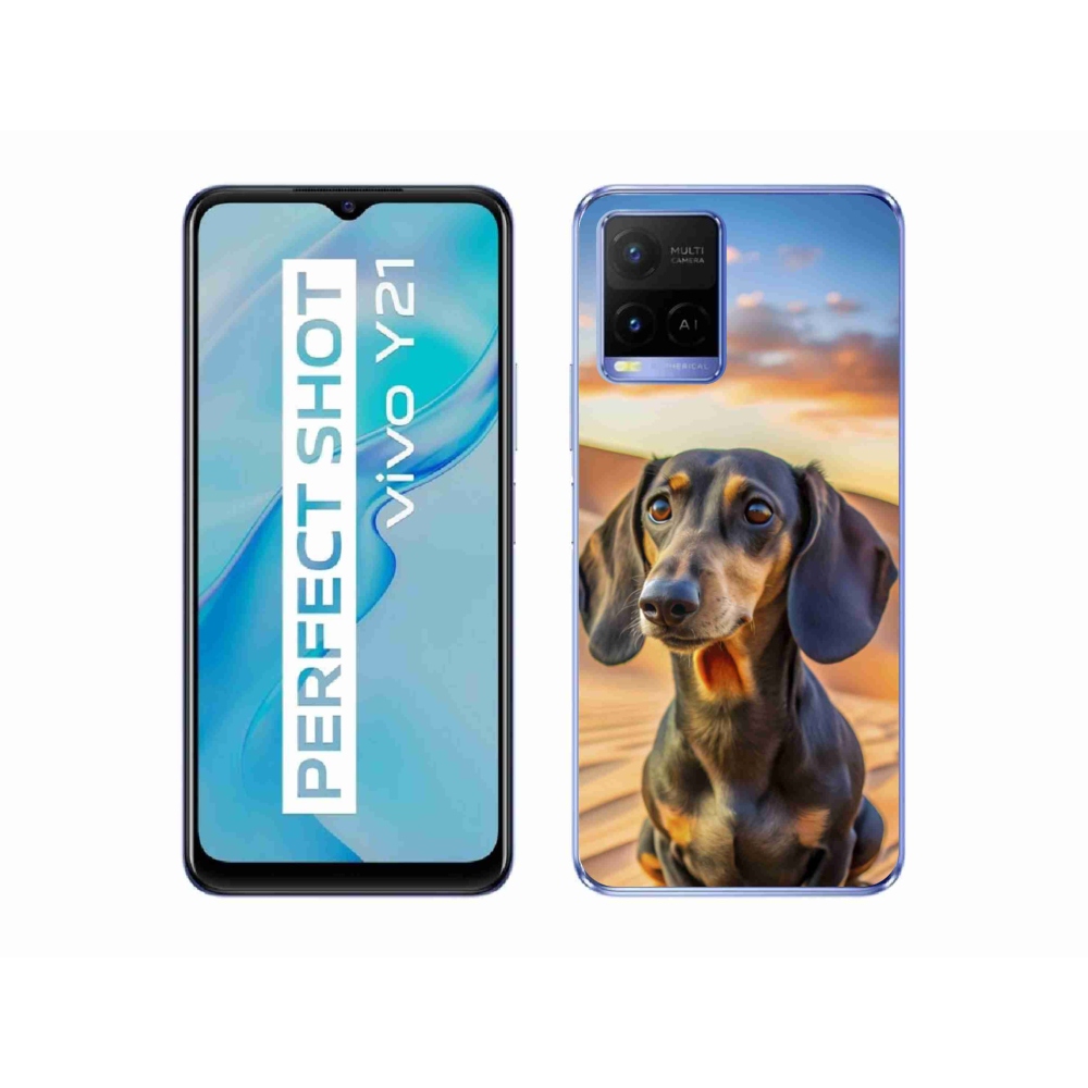 Gélový kryt mmCase na Vivo Y21/Y21s/Y33s - jazvečík 3