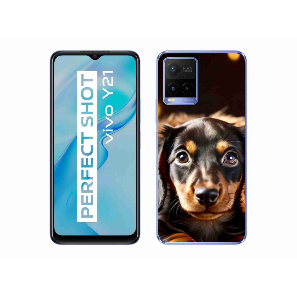 Gélový kryt mmCase na Vivo Y21/Y21s/Y33s - jazvečík
