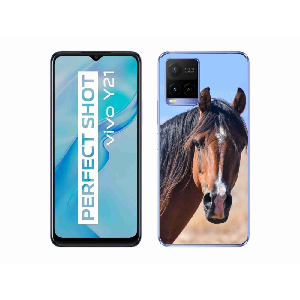 Gélový kryt mmCase na Vivo Y21/Y21s/Y33s - pokojný kôň