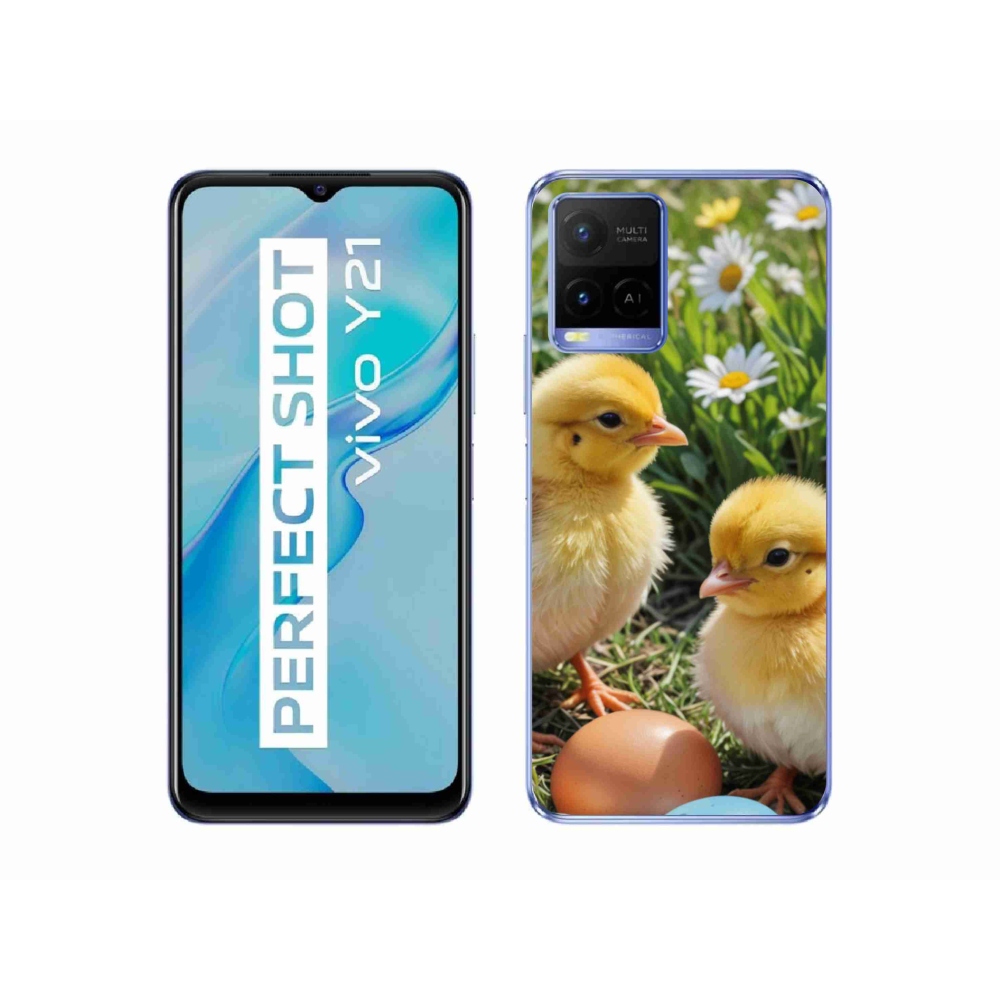 Gélový kryt mmCase na Vivo Y21/Y21s/Y33s - kuriatka