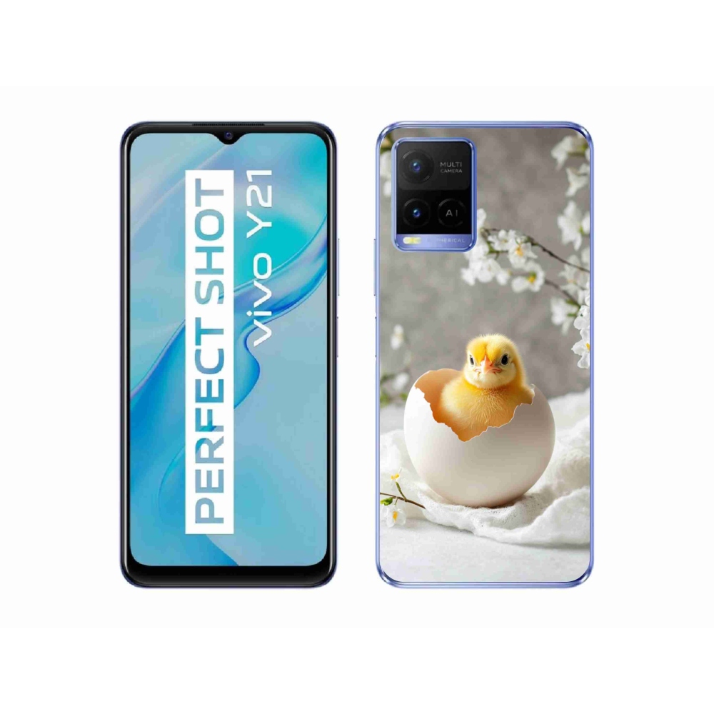 Gélový kryt mmCase na Vivo Y21/Y21s/Y33s - kuriatko