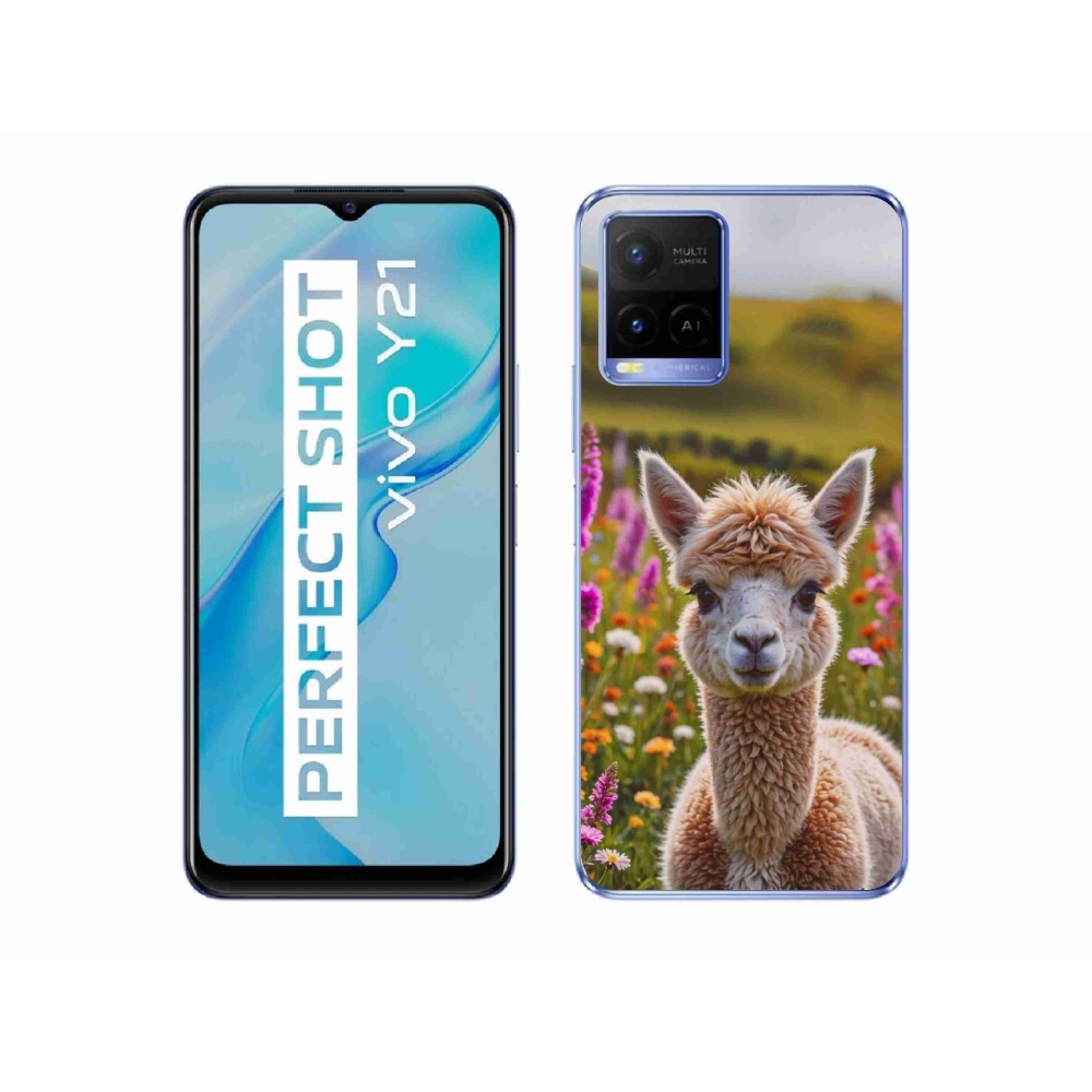 Gélový kryt mmCase na Vivo Y21/Y21s/Y33s - lama na lúke