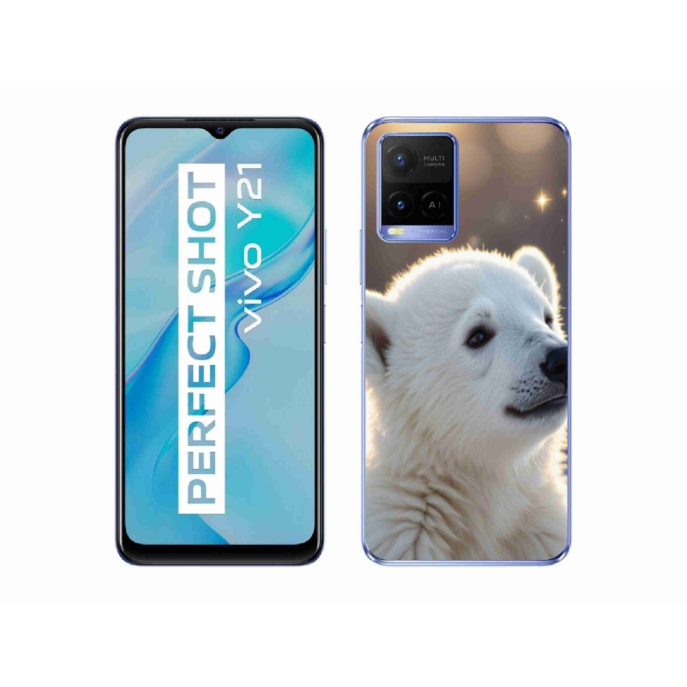 Gélový kryt mmCase na Vivo Y21/Y21s/Y33s - ľadový medveď