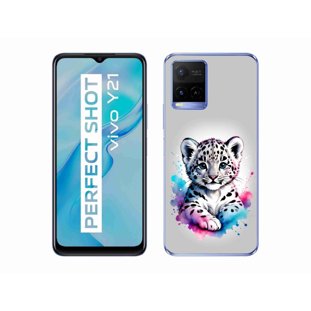 Gélový kryt mmCase na Vivo Y21/Y21s/Y33s - leopardej mláďa