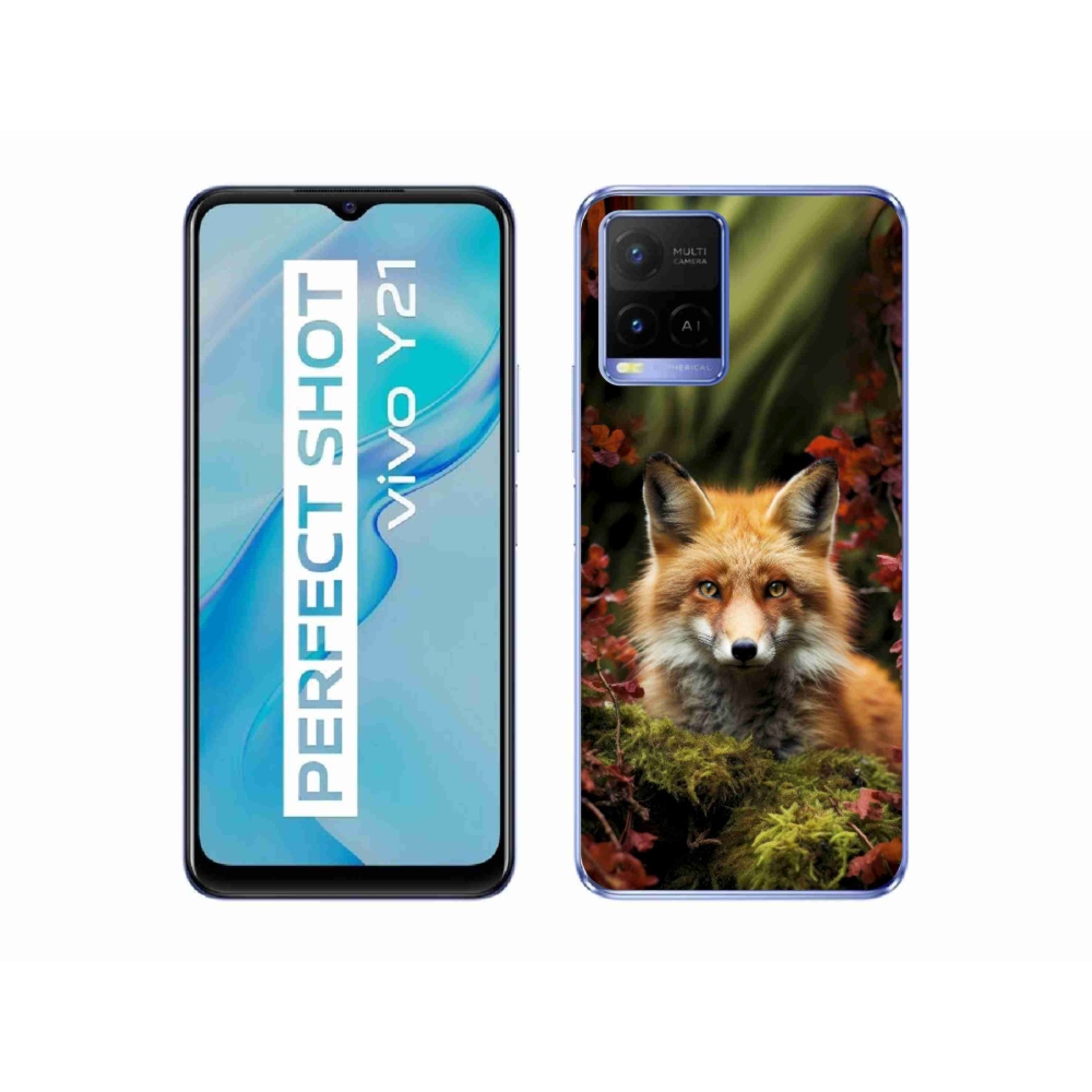 Gélový kryt mmCase na Vivo Y21/Y21s/Y33s - líška v lese