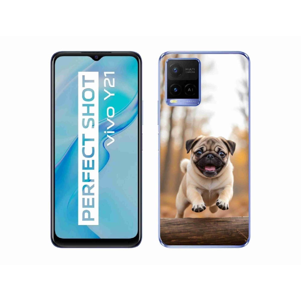 Gélový kryt mmCase na Vivo Y21/Y21s/Y33s - mops 2